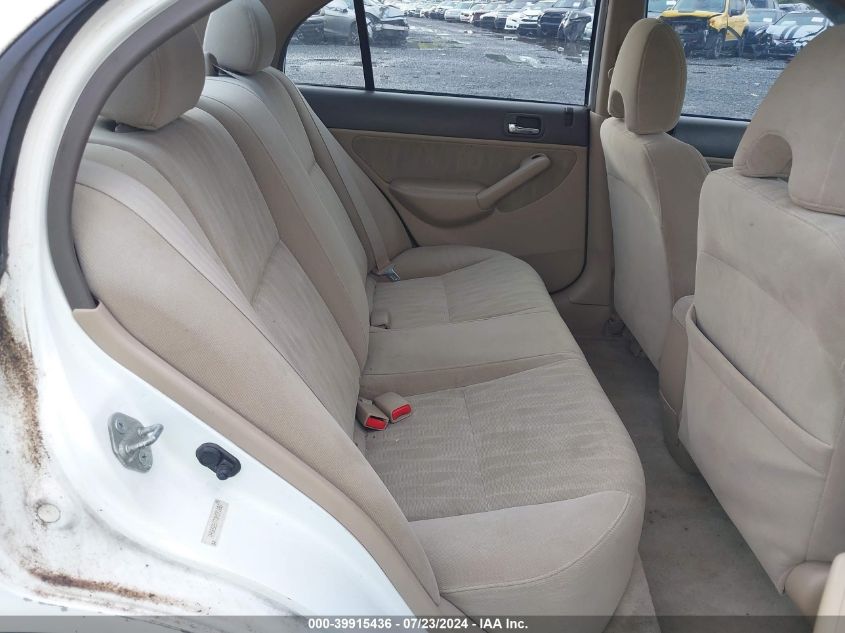 2003 Honda Civic Ex VIN: 2HGES26773H591283 Lot: 39915436