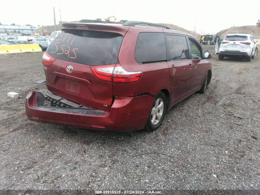 2017 Toyota Sienna Le 8 Passenger VIN: 5TDKZ3DC2HS782766 Lot: 39915525