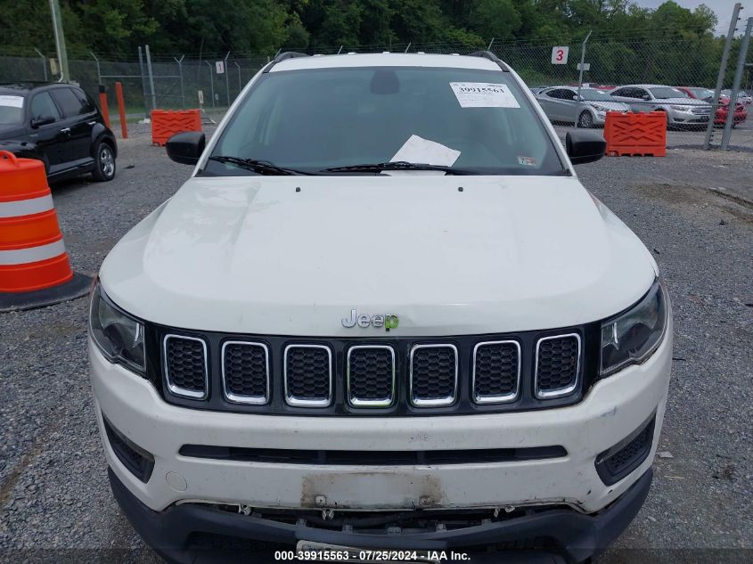 2017 Jeep New Compass Sport 4X4 VIN: 3C4NJDAB0HT647264 Lot: 39915563