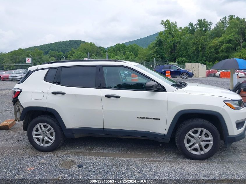 2017 Jeep New Compass Sport 4X4 VIN: 3C4NJDAB0HT647264 Lot: 39915563