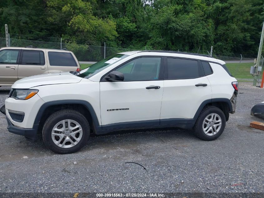 2017 Jeep New Compass Sport 4X4 VIN: 3C4NJDAB0HT647264 Lot: 39915563