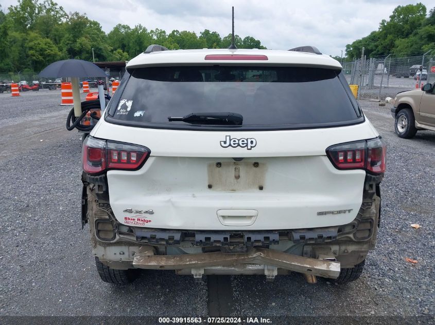 2017 Jeep New Compass Sport 4X4 VIN: 3C4NJDAB0HT647264 Lot: 39915563