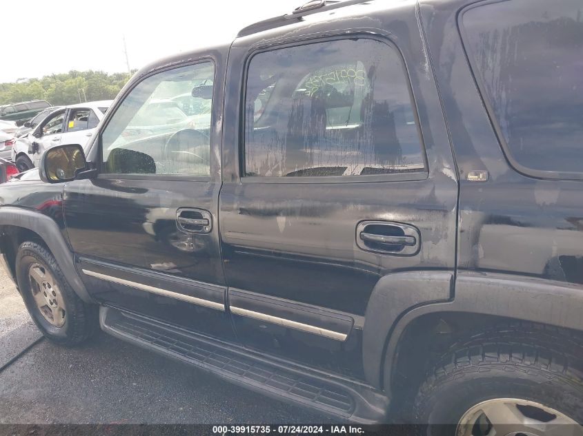 2005 Chevrolet Tahoe Lt VIN: 1GNEK13TX5J125172 Lot: 39915735