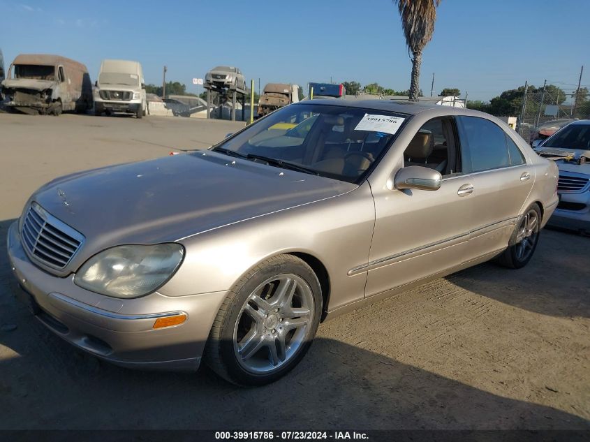 2002 Mercedes-Benz S 430 VIN: WDBNG70J52A256908 Lot: 39915786