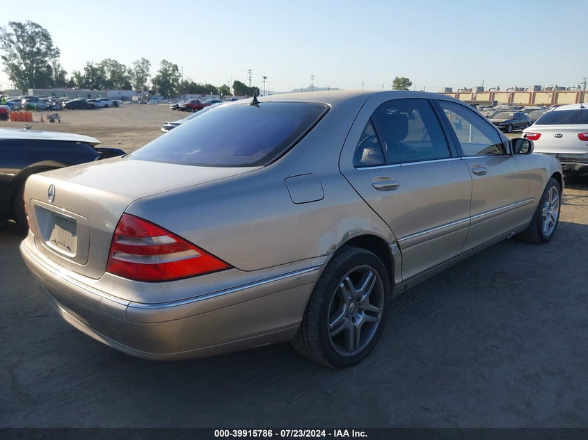 2002 Mercedes-Benz S 430 VIN: WDBNG70J52A256908 Lot: 39915786