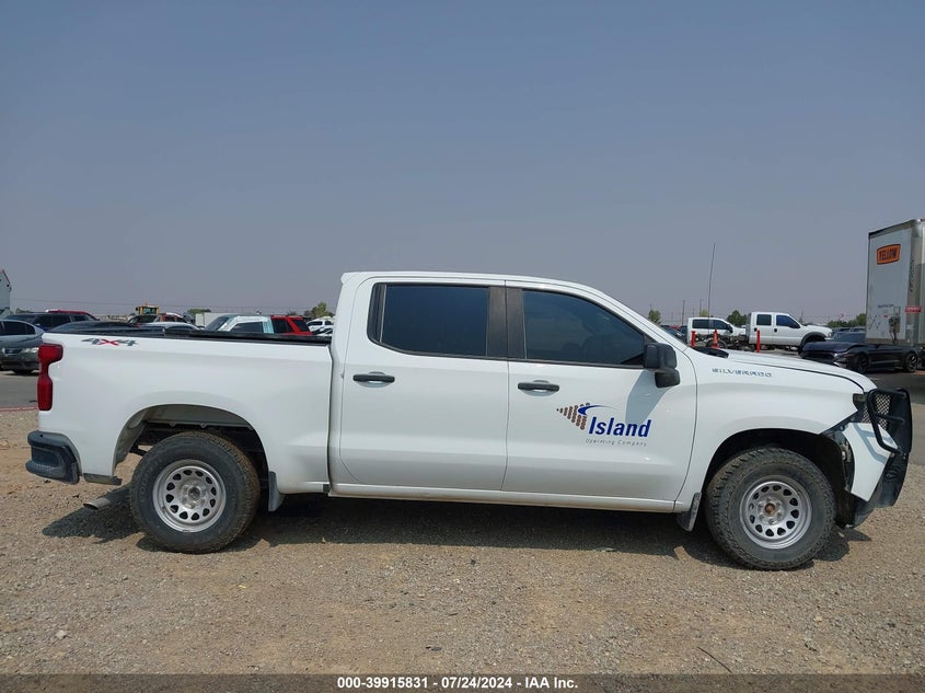 2021 CHEVROLET SILVERADO 1500 4WD  SHORT BED WT - 3GCUYAEF6MG244444