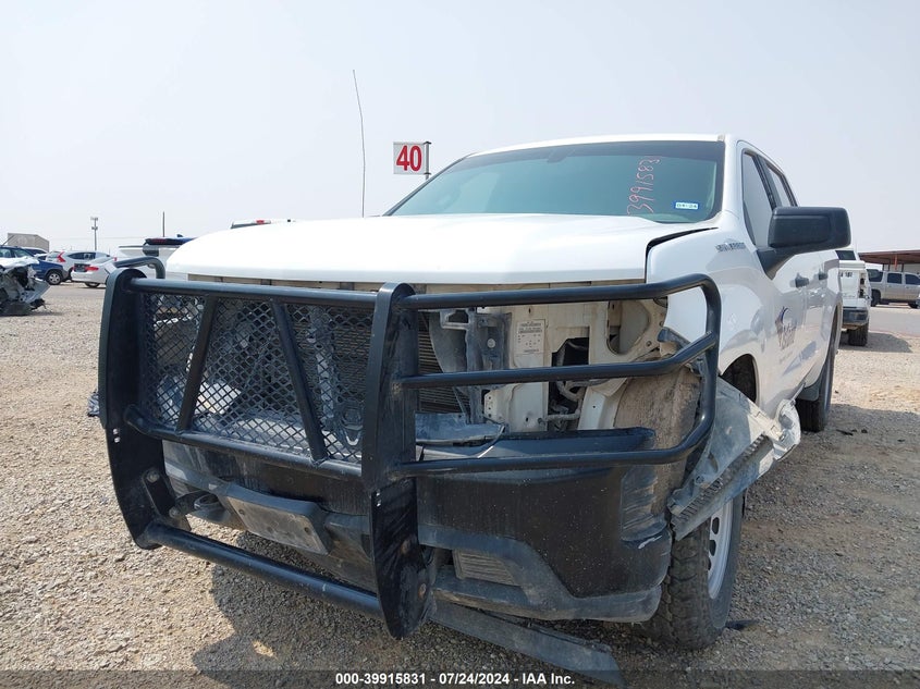 2021 CHEVROLET SILVERADO 1500 4WD  SHORT BED WT - 3GCUYAEF6MG244444