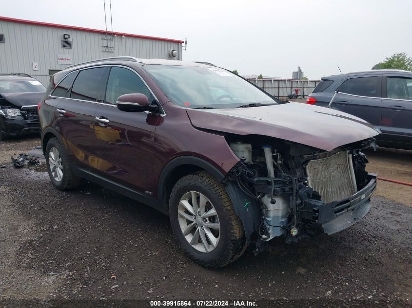 2017 Kia Sorento 2.4L Lx VIN: 5XYPGDA38HG199525 Lot: 39915864