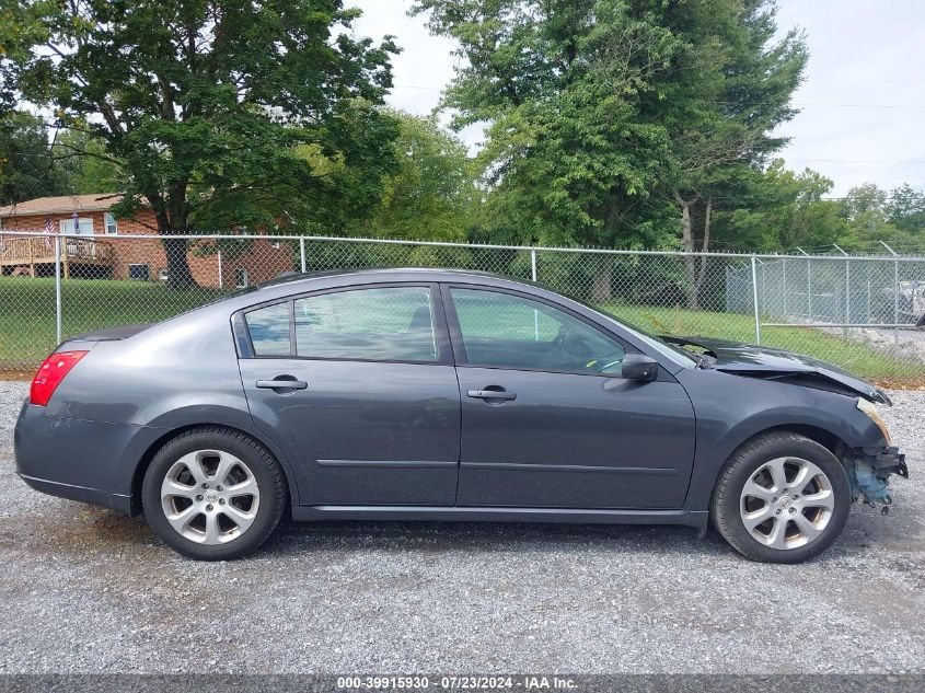 2008 Nissan Maxima Se/Sl VIN: 1N4BA41E48C816927 Lot: 39915930