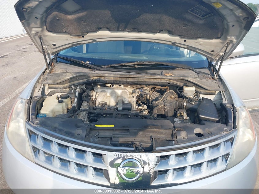 2007 Nissan Murano Sl/Se/S VIN: JN8AZ08W97W656180 Lot: 39915932