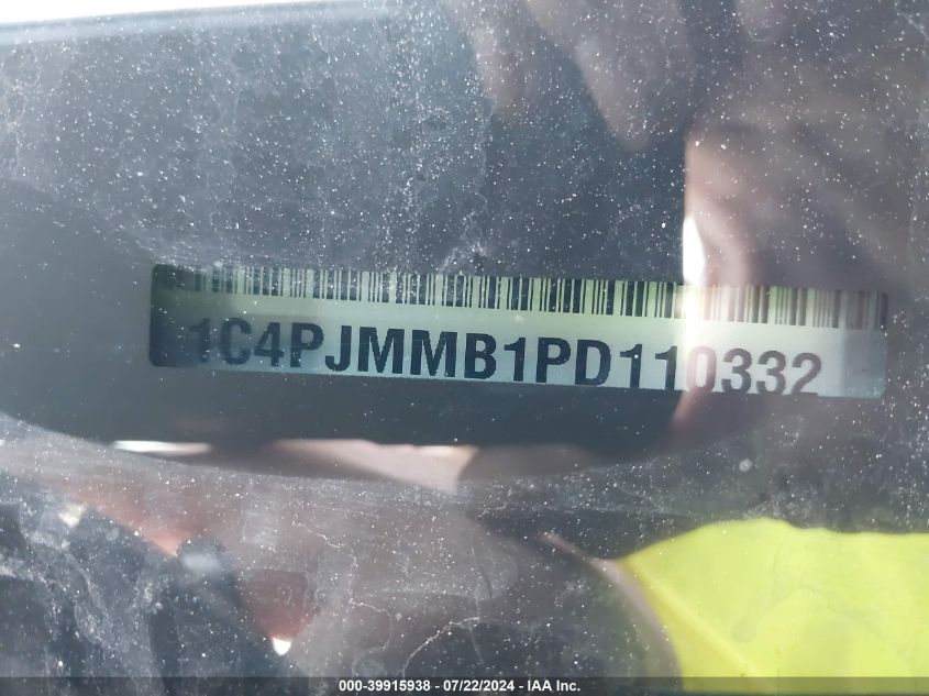 2023 Jeep Cherokee Altitude Lux VIN: 1C4PJMMB1PD110332 Lot: 39915938