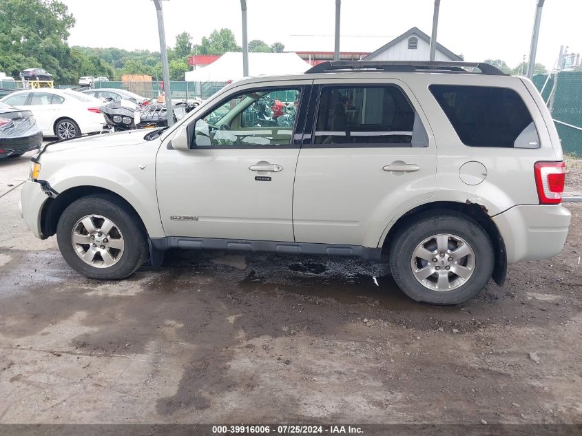 2008 Ford Escape Limited VIN: 1FMCU94128KE12439 Lot: 39916006