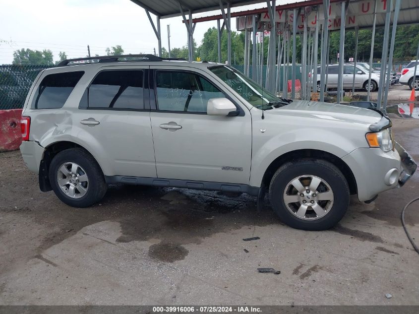 2008 Ford Escape Limited VIN: 1FMCU94128KE12439 Lot: 39916006