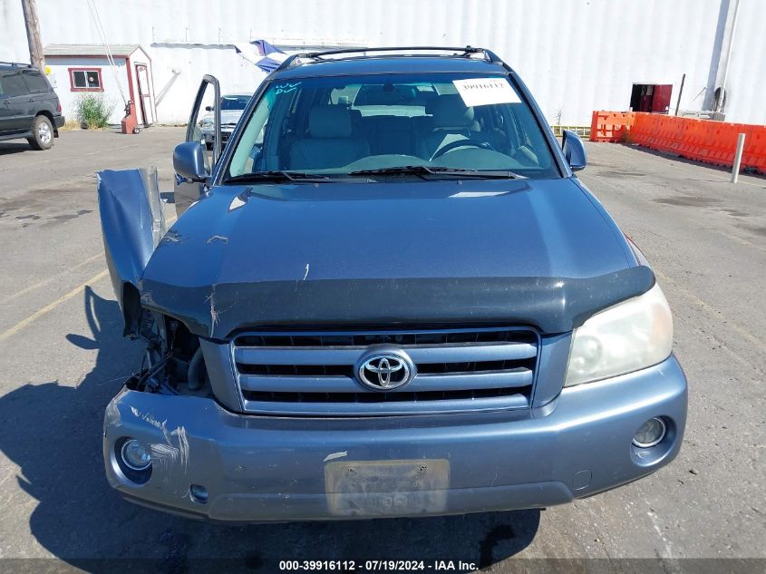 2004 Toyota Highlander Limited V6 VIN: JTEDP21A540027857 Lot: 39916112