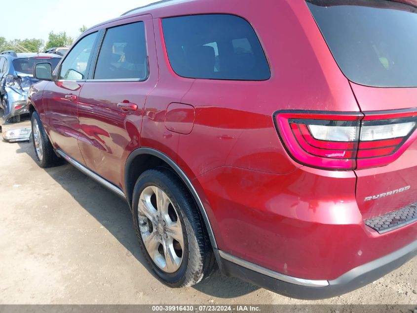 2014 Dodge Durango Limited VIN: 1C4RDHDG7EC360244 Lot: 39916430