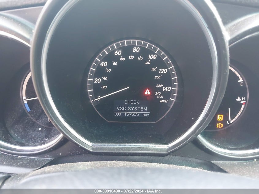 2008 Lexus Rx 400H VIN: JTJGW31U782851807 Lot: 39916490