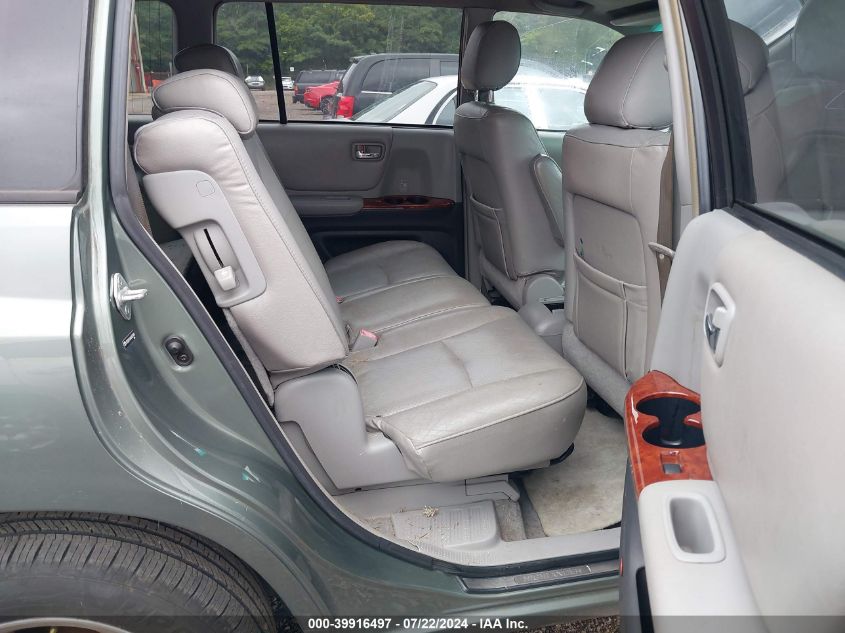 2004 Toyota Highlander Limited V6 VIN: JTEDP21A840037489 Lot: 39916497