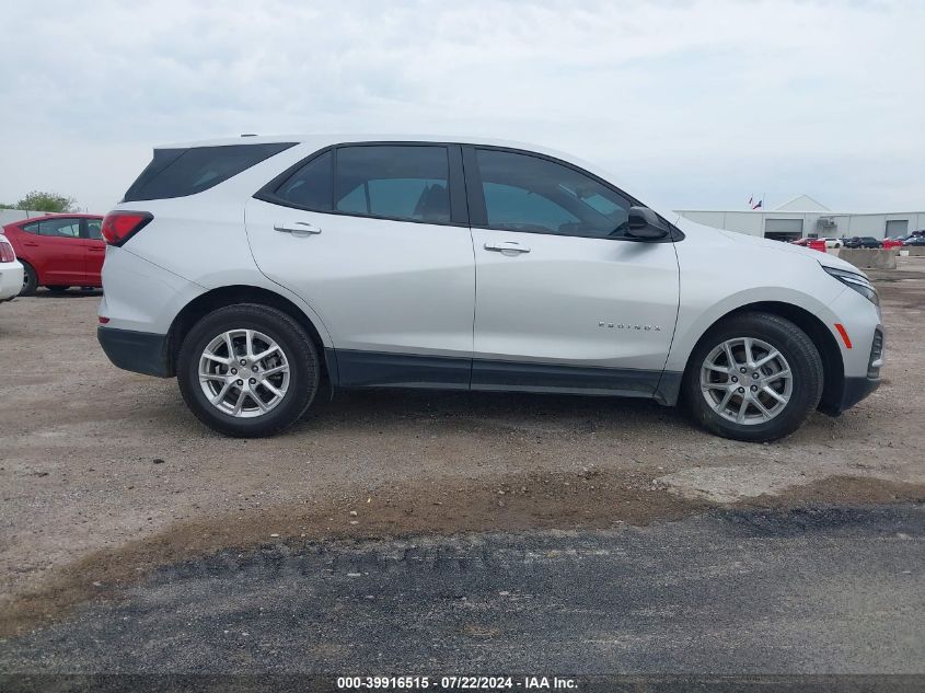 2022 Chevrolet Equinox Fwd Ls VIN: 3GNAXHEV0NS169350 Lot: 39916515