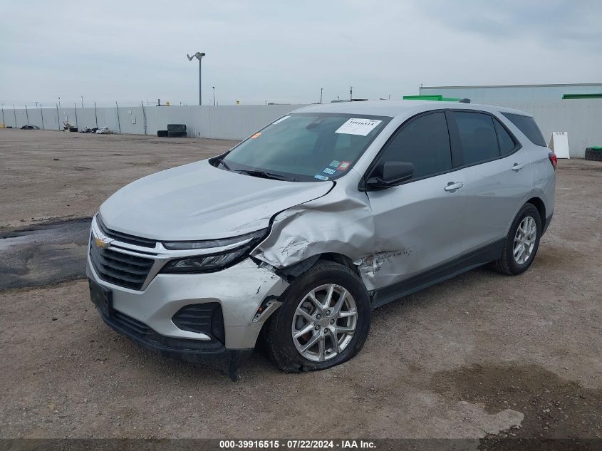 2022 Chevrolet Equinox Fwd Ls VIN: 3GNAXHEV0NS169350 Lot: 39916515