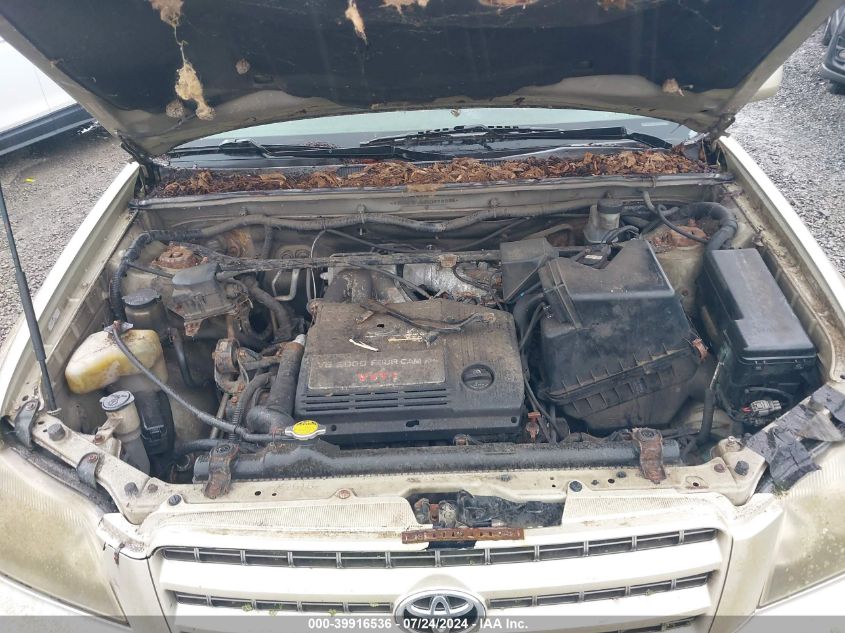 2002 Toyota Highlander Limited VIN: JTEGF21A920070093 Lot: 39916536