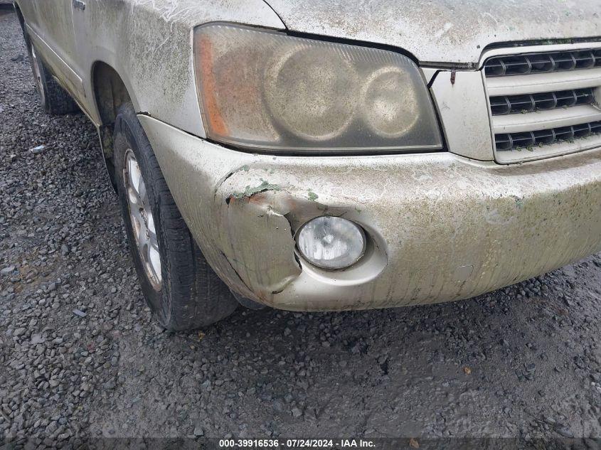 2002 Toyota Highlander Limited VIN: JTEGF21A920070093 Lot: 39916536