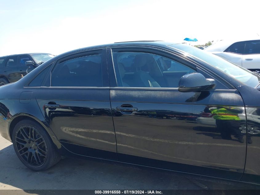 2012 Audi A4 2.0T Premium VIN: WAUBFAFL1CN008496 Lot: 39916558