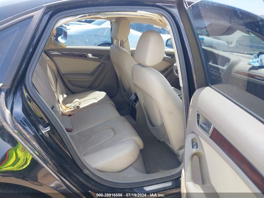 2012 Audi A4 2.0T Premium VIN: WAUBFAFL1CN008496 Lot: 39916558