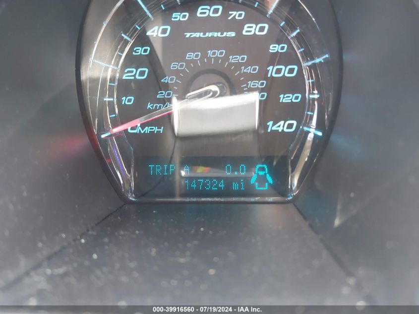 2010 Ford Taurus Sho VIN: 1FAHP2KT0AG125676 Lot: 39916560