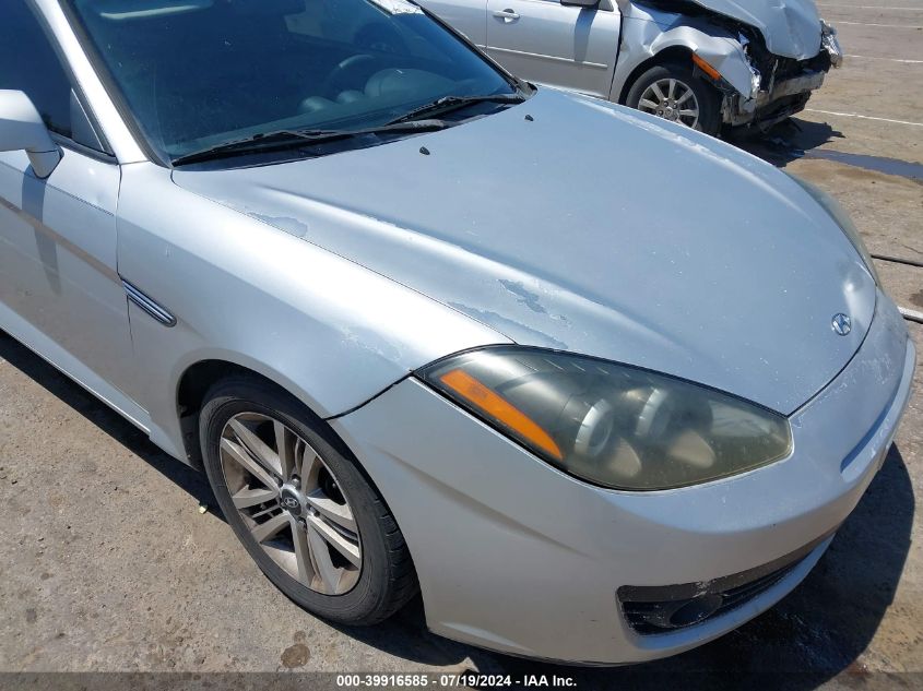 2007 Hyundai Tiburon Gs VIN: KMHHM66D47U238422 Lot: 39916585