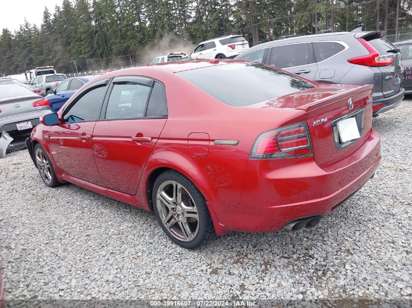 2007 Acura Tl Type S VIN: 19UUA76587A031769 Lot: 39916607