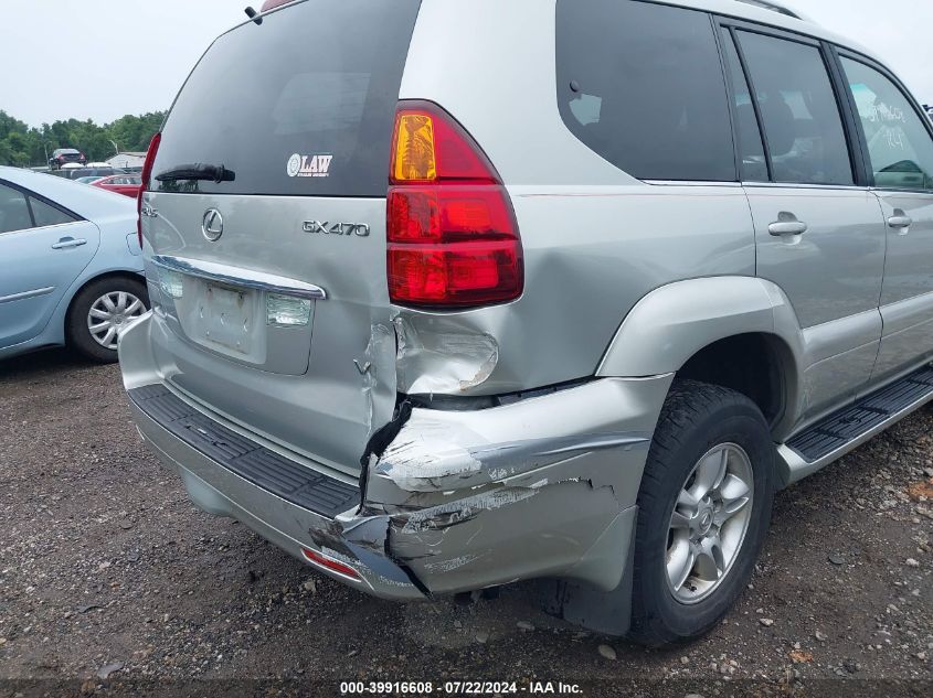 2005 Lexus Gx 470 VIN: JTJBT20X050090599 Lot: 39916608