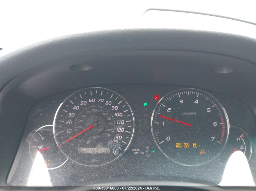 2005 Lexus Gx 470 VIN: JTJBT20X050090599 Lot: 39916608