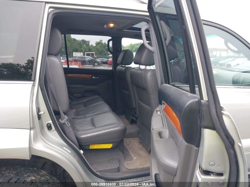 2005 Lexus Gx 470 VIN: JTJBT20X050090599 Lot: 39916608