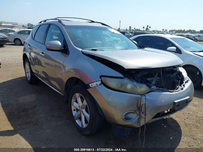 2009 Nissan Murano Sl VIN: JN8AZ18U89W007655 Lot: 39916613