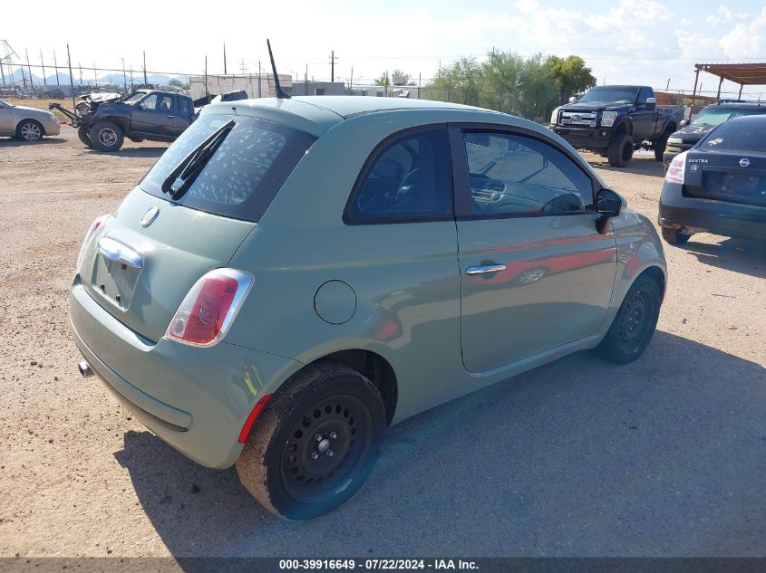 2013 Fiat 500 Pop VIN: 3C3CFFAR4DT544431 Lot: 39916649