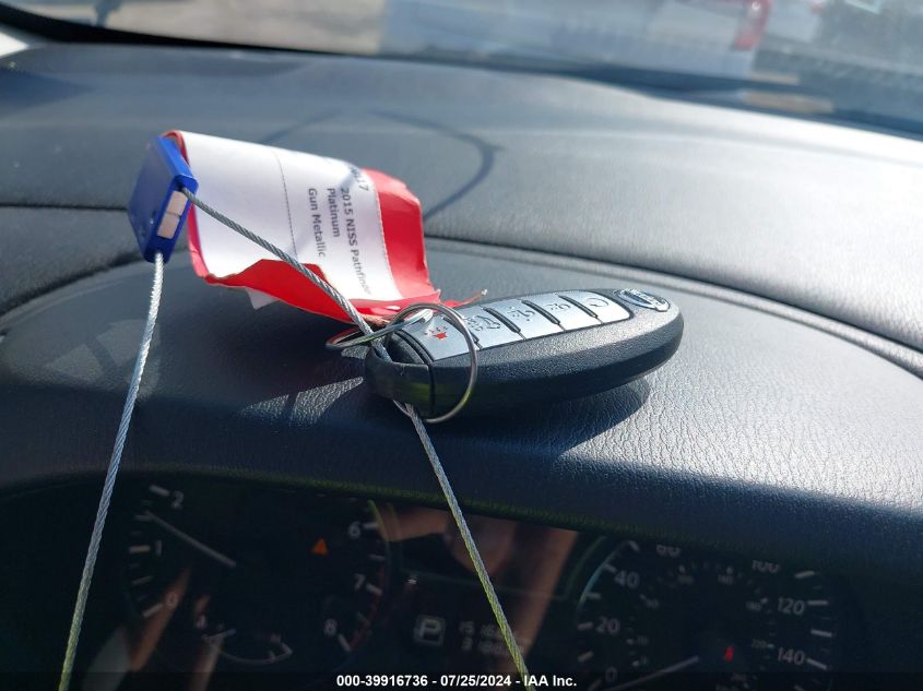 2015 Nissan Pathfinder S/Sv/Sl/Platinum VIN: 5N1AR2MN3FC663853 Lot: 39916736