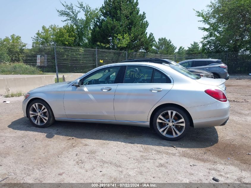 2015 Mercedes-Benz C 300 4Matic/Luxury 4Matic/Sport 4Matic VIN: 55SWF4KB5FU095484 Lot: 39916741