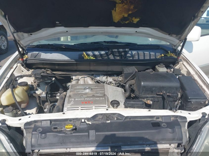 2000 Lexus Rx 300 VIN: JT6GF10U0Y0078822 Lot: 39916819