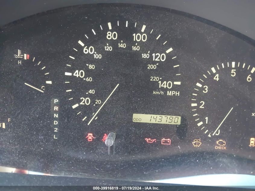 2000 Lexus Rx 300 VIN: JT6GF10U0Y0078822 Lot: 39916819