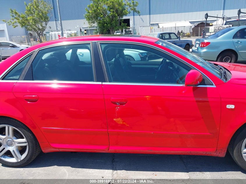 2008 Audi A4 2.0T VIN: WAUDF78E88A124366 Lot: 39916912