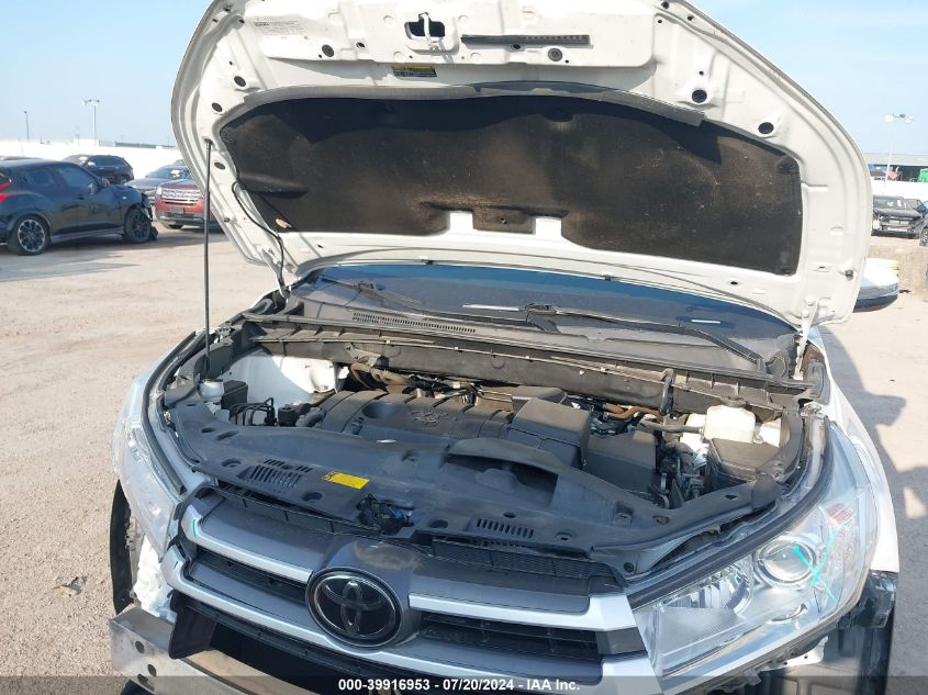 2018 Toyota Highlander Le VIN: 5TDZARFH3JS033031 Lot: 39916953