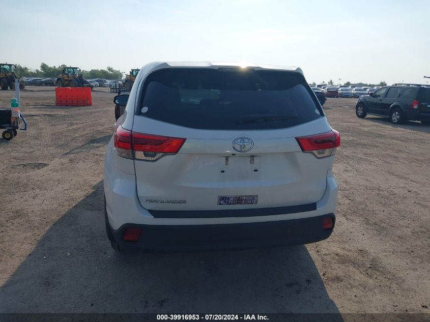 2018 Toyota Highlander Le VIN: 5TDZARFH3JS033031 Lot: 39916953