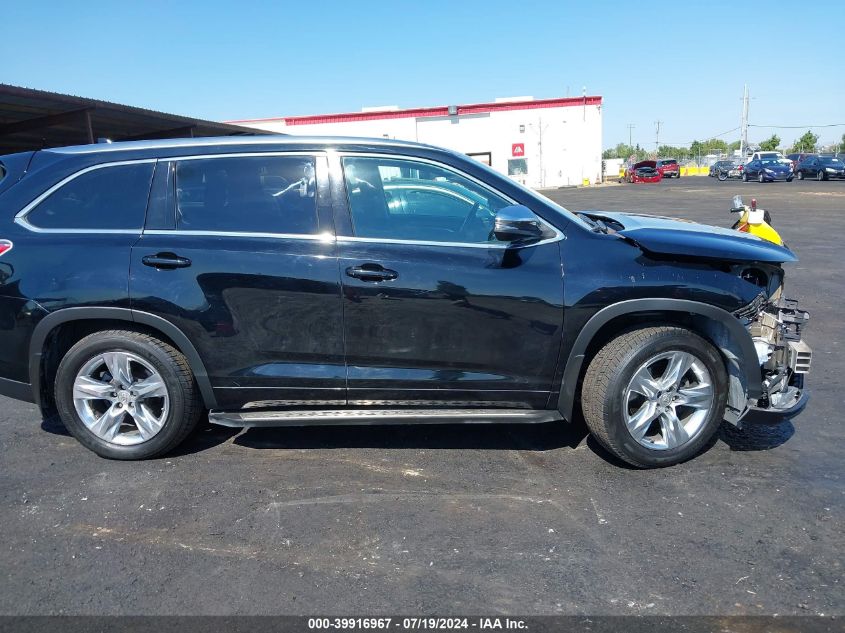 2014 Toyota Highlander Limited Platinum V6 VIN: 5TDYKRFH2ES034699 Lot: 39916967