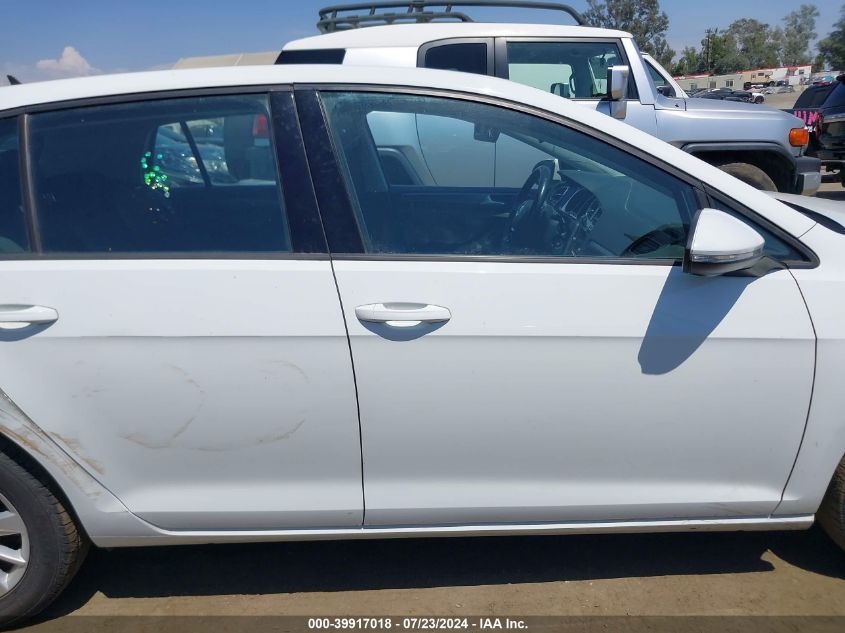 2018 Volkswagen Golf Tsi S/Tsi Se VIN: 3VWG17AUXJM265509 Lot: 39917018