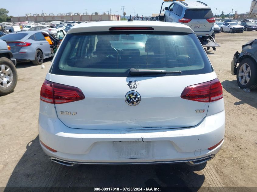 2018 Volkswagen Golf Tsi S/Tsi Se VIN: 3VWG17AUXJM265509 Lot: 39917018
