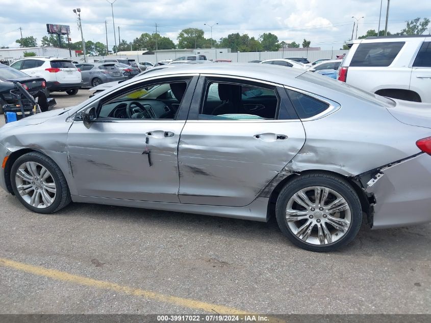 2015 Chrysler 200 Limited VIN: 1C3CCCAB6FN555704 Lot: 39917022