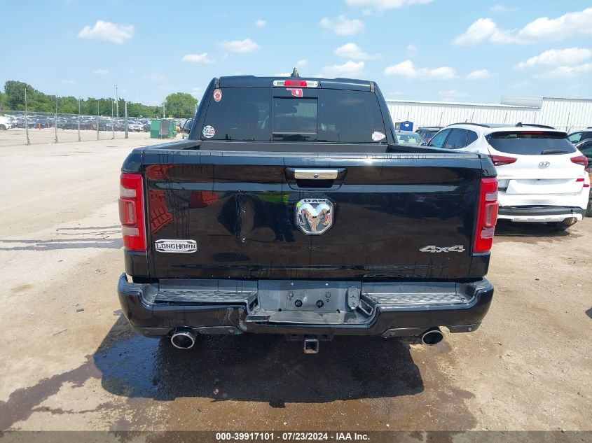 2020 Ram 1500 Laramie Longhorn 4X4 5'7 Box VIN: 1C6SRFKT9LN364652 Lot: 39917101