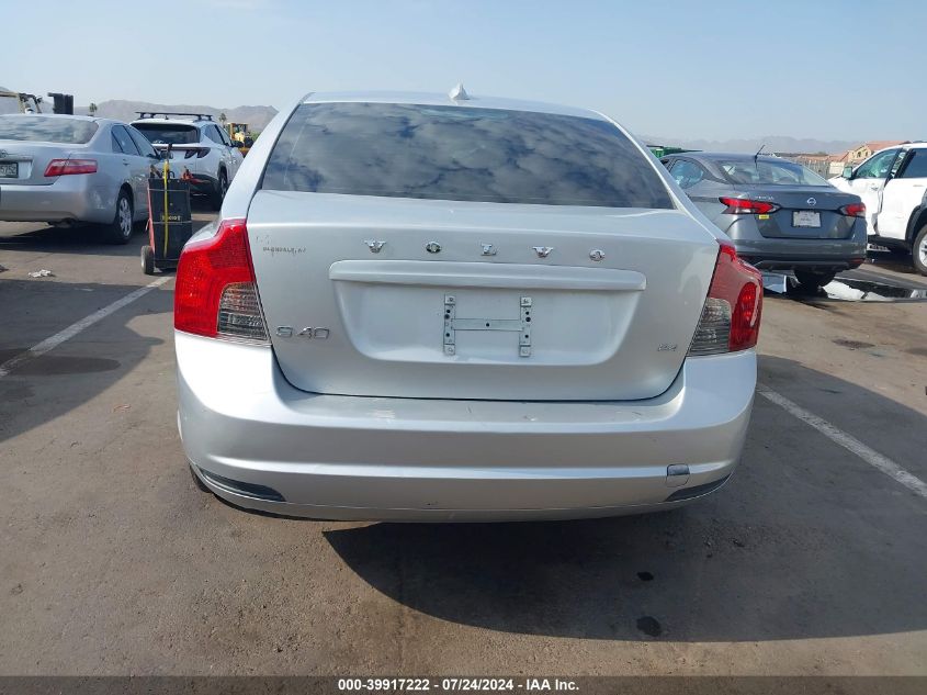 2009 Volvo S40 2.4I VIN: YV1MS390992463511 Lot: 39917222