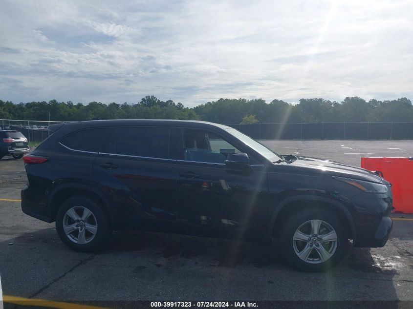 2021 Toyota Highlander Le VIN: 5TDZZRAH8MS523310 Lot: 39917323