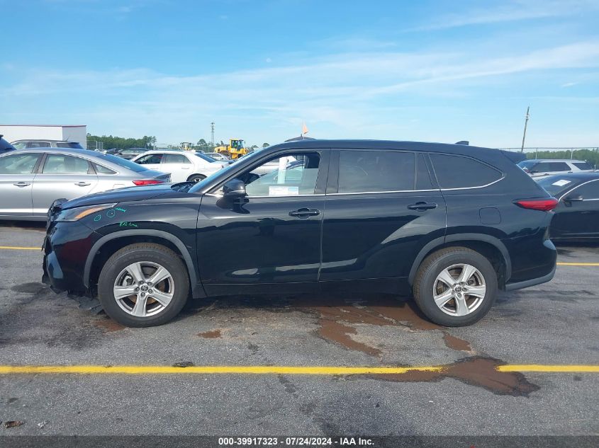 2021 Toyota Highlander Le VIN: 5TDZZRAH8MS523310 Lot: 39917323